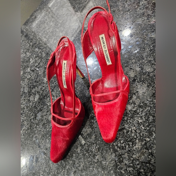 Manolo Blahnik Striking Red Heels